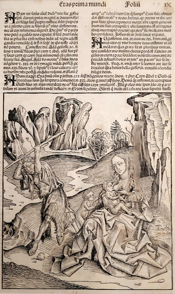 3. Михаэль Вольгемут. Адам и Ева. 1493. Бумага, гравюра на дереве.jpg