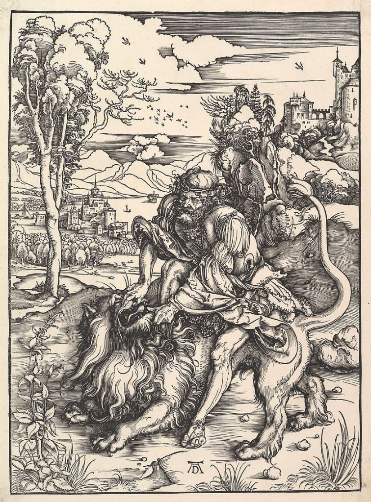2. Альбрехт Дюрер. Самсон. 1494–1498. Бумага, гравюра на дереве.jpg